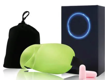 Unisex lunch sleeping eye mask + earplugs gift boxes for eye protection earplugs sleep 3 d shading breathable eye mask