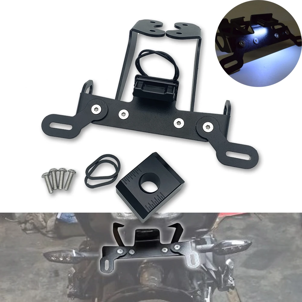 BDJ MT09 FZ09 License Plate Holder Frame Bracket For YAMAHA MT-09 MT09 FZ-09 FZ09 MT FZ 09 2017 2018 2019 2020 Motorcycle LED