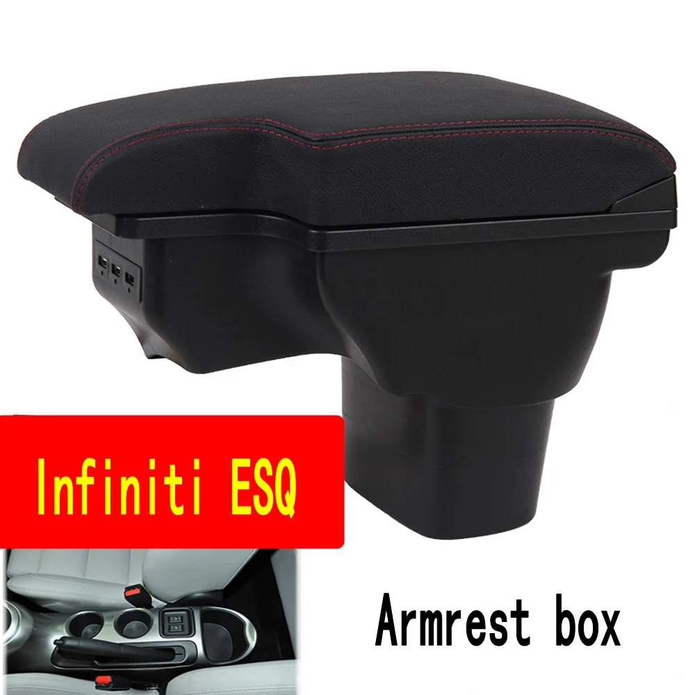 

For Infiniti ESQ armrest box NISSAN juke Center console armrest box storage box armrests elbow rest All-in-one with usb