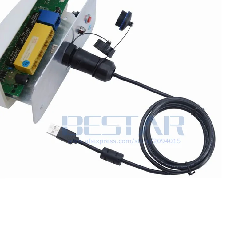 USB 2.0 Extension Cable IP68,อุตสาหกรรม USB ประเภท A หญิงประเภท B หญิงขั้วต่อปลั๊กป้องกันฝุ่นหมวก