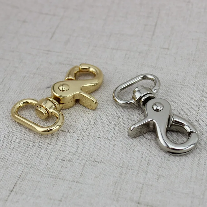 10pcs 50pcs di Alta qualità di Spessore Girevole-Eye Bolt Snap Gancio Rotondo della Parte Girevole della Cordicella Gancio Girevole A Scatto