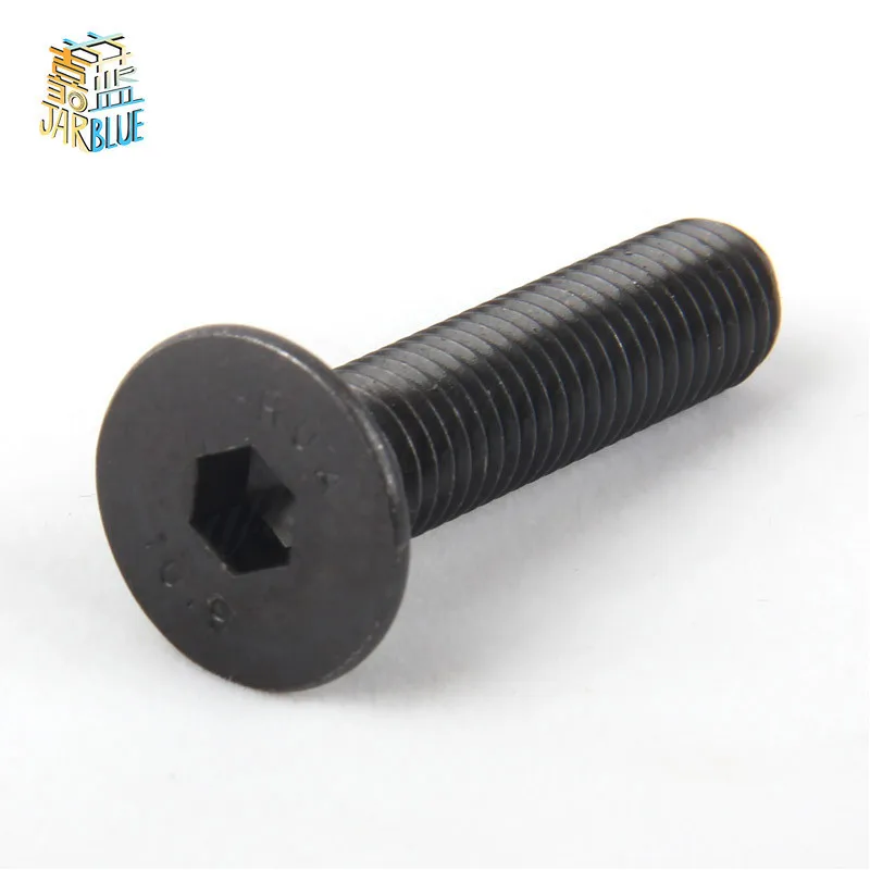 50 stücke 20 stücke 10 stücke 5 stücke Din7991 M2 M 2,5 M3 M4 M5 M6 M8 10,9 Schwarz Inox hex Buchse Flache Senkkopf Cap Spielzeug Schraube – Detail 4