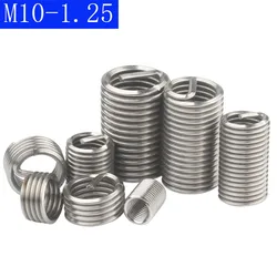 M10 - 1.25 304 Stainless Steel Fine Thread  Helicoil Insert Wire Threaded Inserts