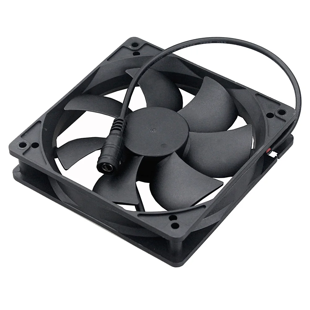 1 قطعة Gdstime 12 فولت 120x25 مللي متر 120 مللي متر المزدوج الكرة عالية السرعة فرش تيار مستمر مروحة التبريد 12025B 12 سنتيمتر تيار مستمر موصل وحدة معالجة خارجية للحاسوب برودة