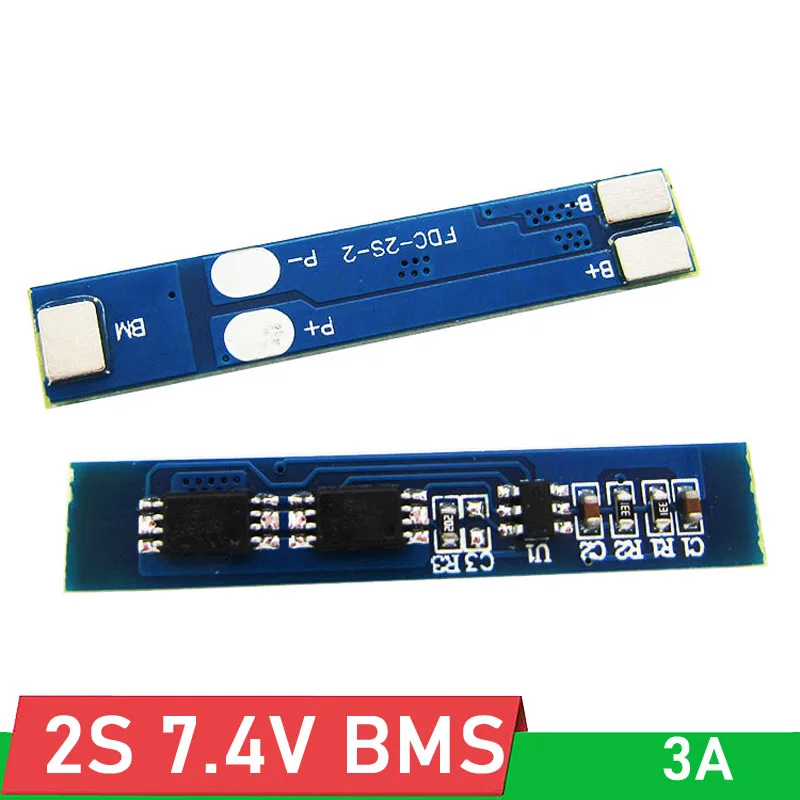 2S  7.4V 8.4V 3A BMS Charger PCB Protection Board 5A current limit For 2 Packs 18650 Li-ion lithium Battery