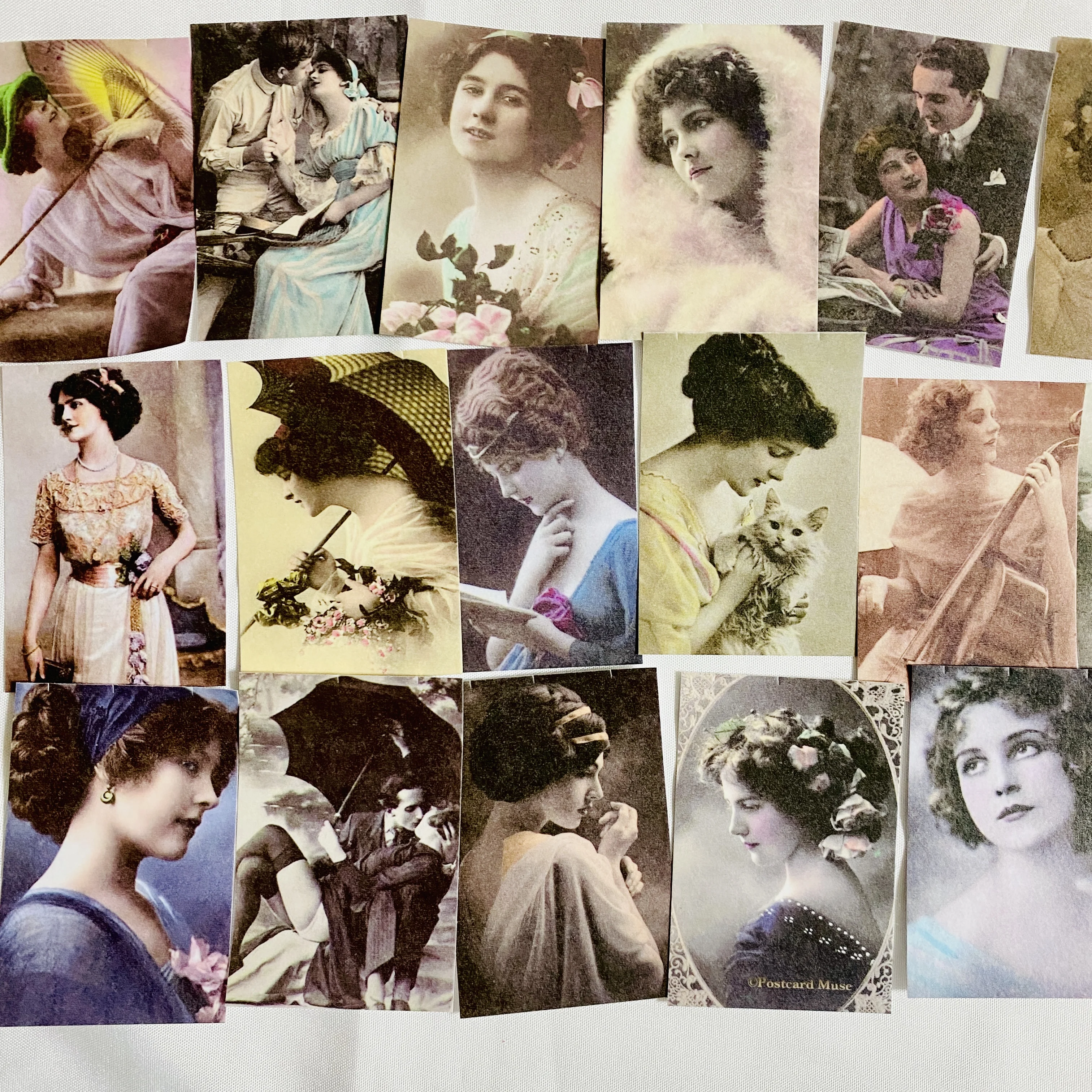 50 sztuk Vintage Beauty stare zdjęcie naklejki DIY Scrapbooking baza kolaż telefon zdjęcie z pamiętnika fotoalbum rekwizyty prezent dekoracji