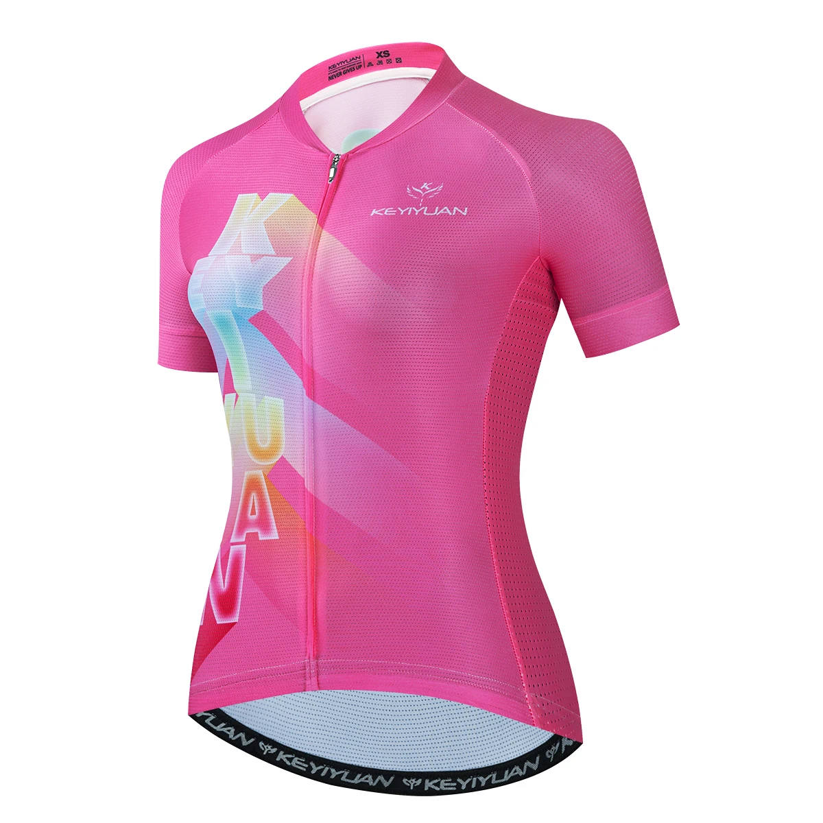 

KEYIYUAN 2023 Pro Team Women Short Sleeve Bike Cycling Jersey Tops Summer Road MTB Clothing Bicycle Shirts Camisas Ciclista