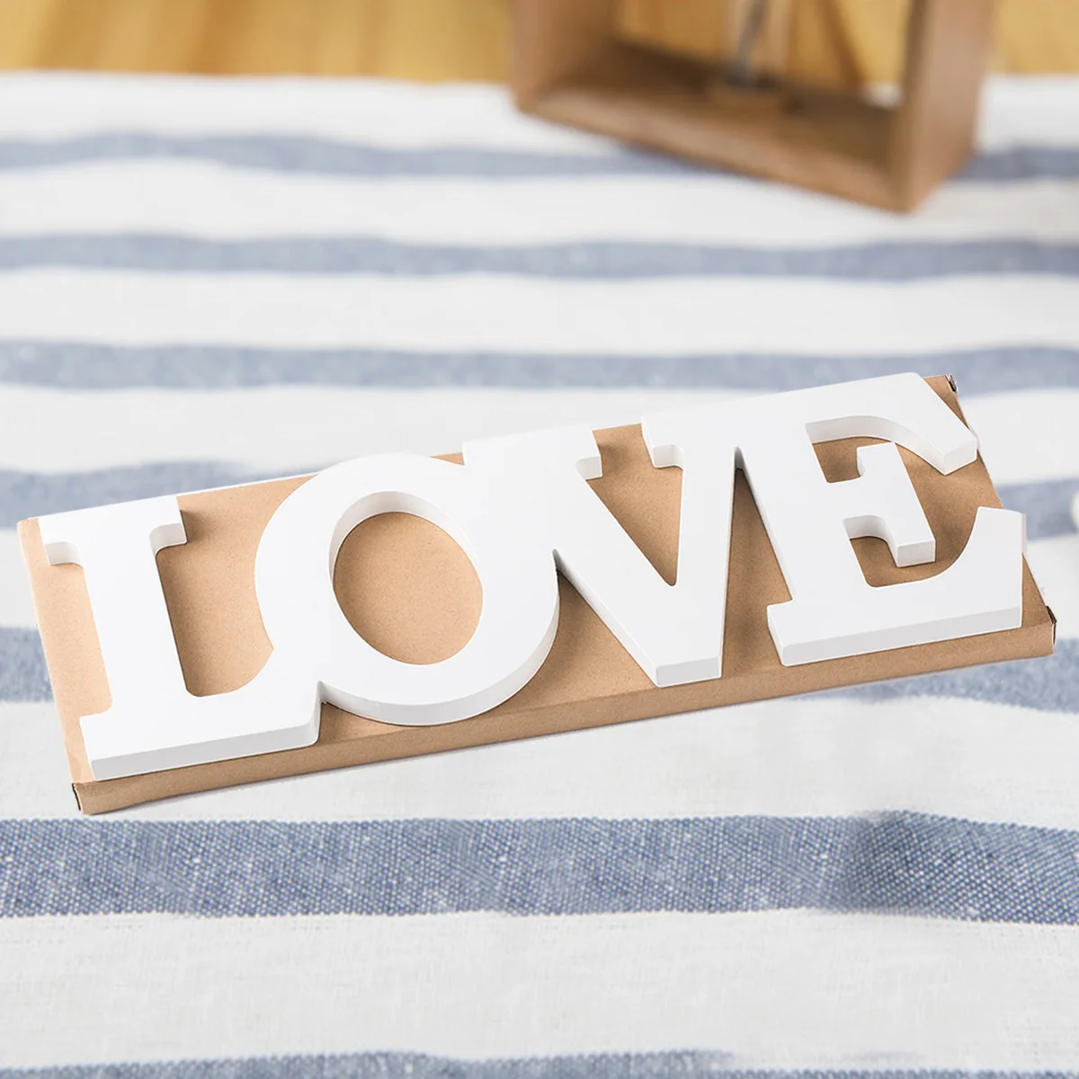 Conjoined One-Piece Wooden Home Love Letters Ornament Sign Big Standing Art Craft Decoration Family Party Lovers Ceremony Decor