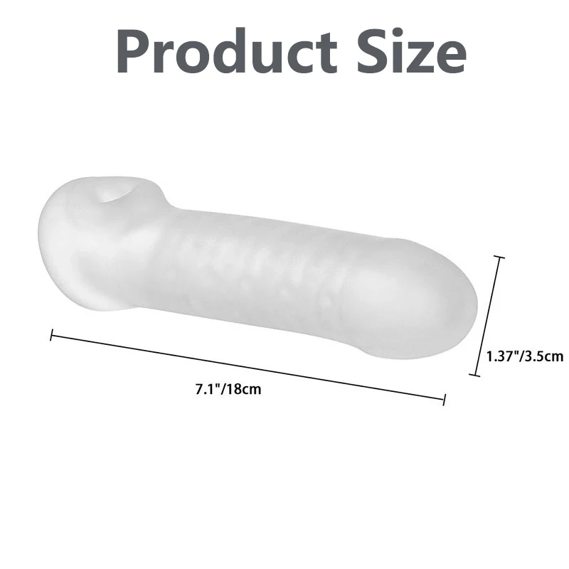 Preservativo riutilizzabile punte morbide per l'ingrandimento del pene Cock Ring Extender del pene Dick Cover preservativi merci intime per giocattoli sessuali maschili