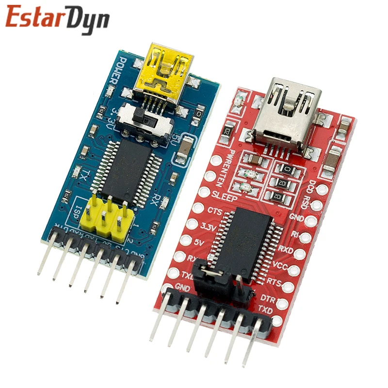 EstarDyn FT232RL FTDI USB 3.3V 5.5V to TTL Serial Adapter Module for Arduino FT232 Pro Mini USB TO TTL 232