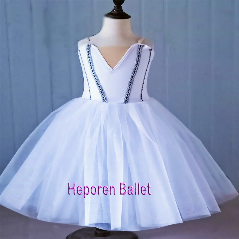 Vestido de Ballet blanco, rosa, morado o negro, suave, personalizado, Lago de los Cisne, Balet, para niñas, envío directo