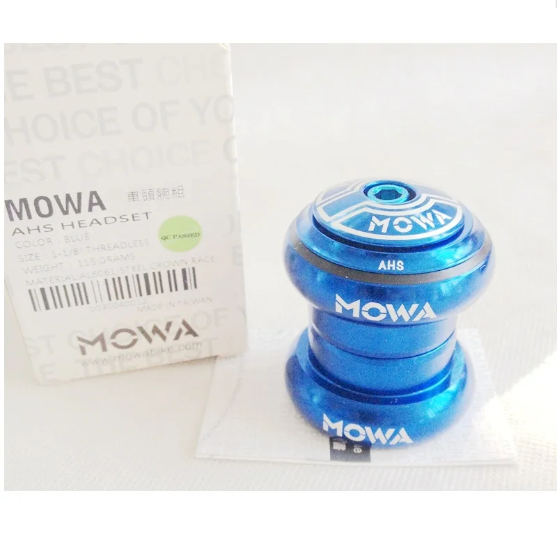 MOWA-Threadless Bicycle Headset, Stem Head Parts, Sealed Cartridge Bearing, MTB Road Bike, 115G, 1-1/8, 34mm