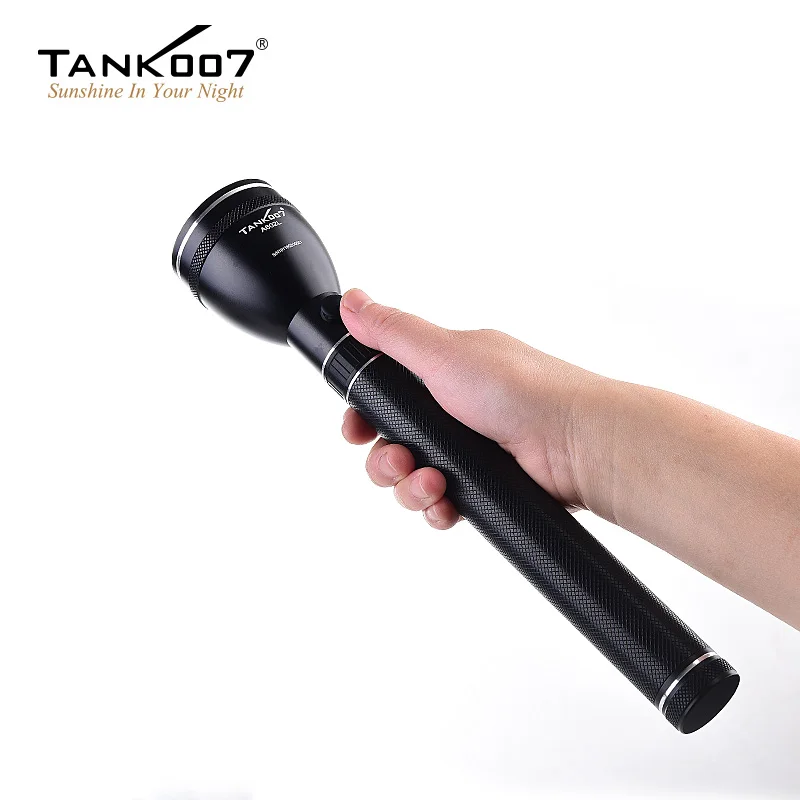 TANK007 Outdoor 500m Beam Long-range Flashlight High Power USA CreeXP-G2 LED 350 Lumens Torch USB Rechargeable Lapm 3 Modes