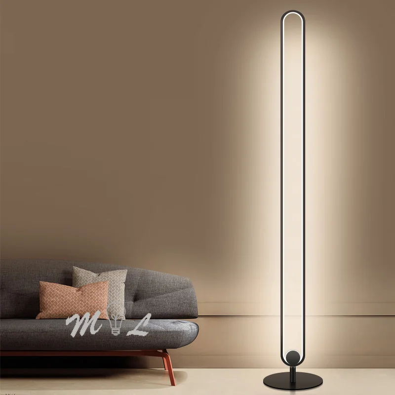 

Modern Minimalist Floor Lamps Metal Led Floor Lamp for Living Room Bedroom Standing Lamp Study Lamp Stand Dimmable Floor Light