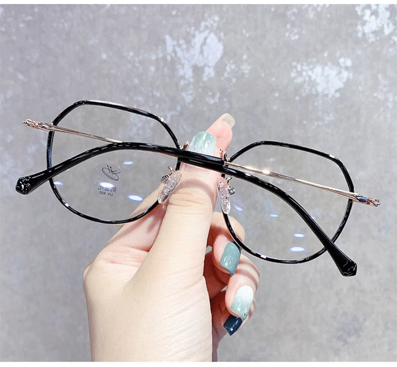 Finished Myopia Glasse Women With Minus Degree Round Nearsighted Eyewear Diopter -0.5 -0.75 -1.25 -1.5 -2.0 -2.5 -3.0 to -6