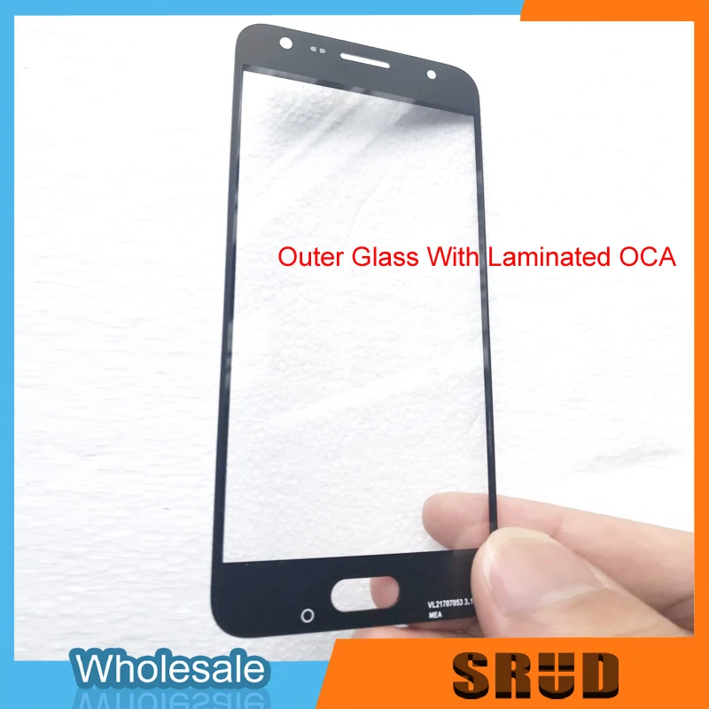 10pcs LCD Front Outer Glass For Samsung Galaxy J7 Prime G610 G610F On7 Outer Glass With OCA Laminated