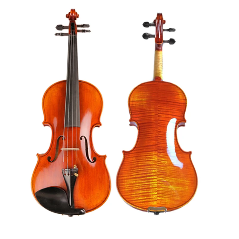 

JLM High-grade Professional Violin 20 Years Old Naturally Dried Stripes Maple Hand-craft Violino 4/4 3/4 fiddle case bow rosin