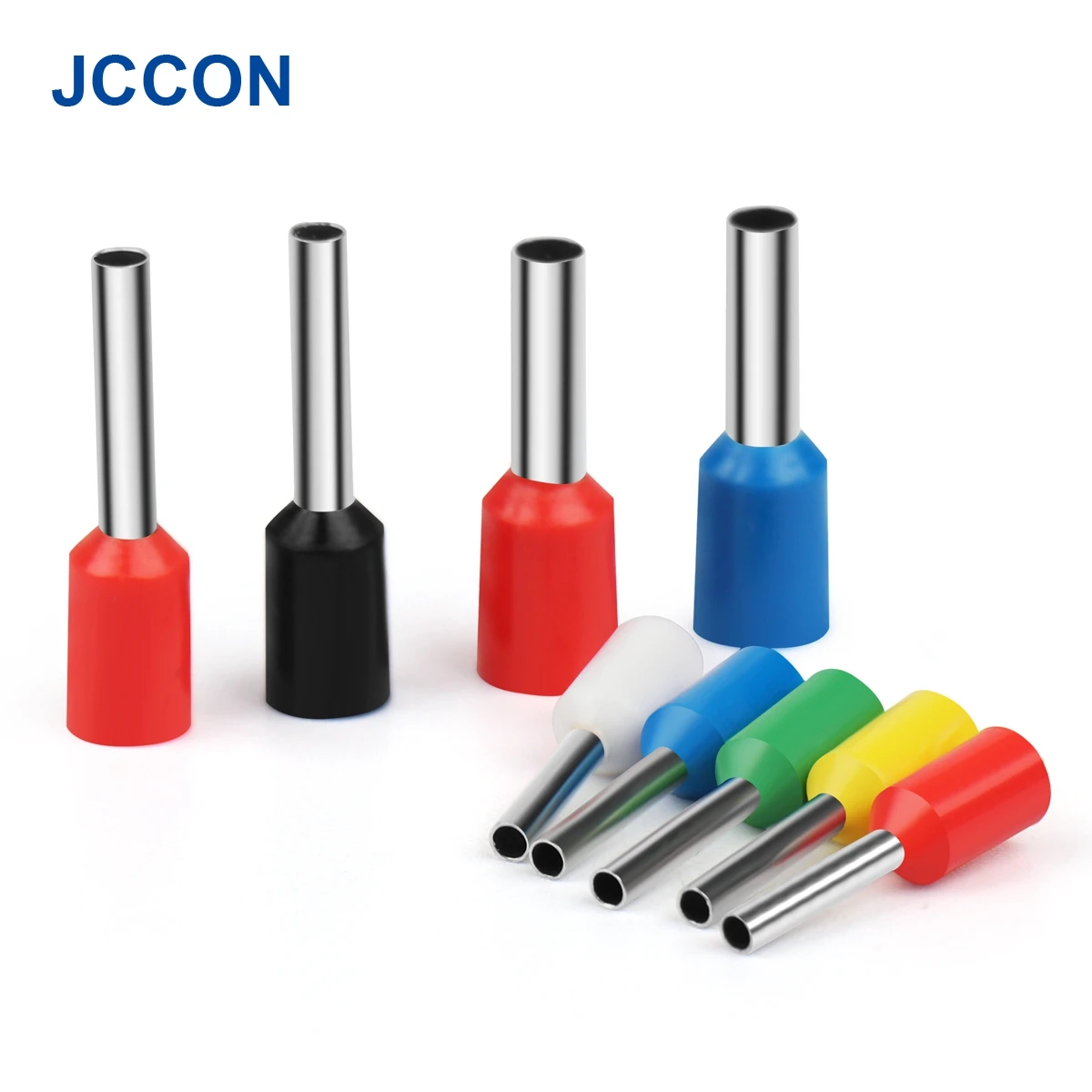 2120Pcs Cable Wire VE Style Connector Electrical Tube Terminals Pre-Insulated Crimping Sleeve Terminal Suit Assorted Kit