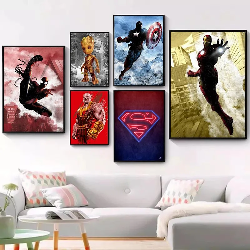 DIY 5D Diamond Painting Marvel Comics Super Hero Mosaic Diamond Embroidery Full Superman Cross Stitch Kits Home Decor Gift