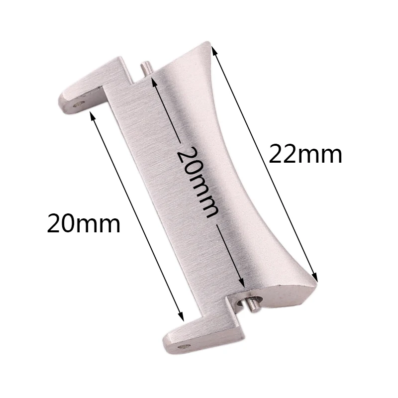 Solid Stainless Steel Watch Band Curved End Link Connector For Samsung Galaxy Watch 4 Classic 40mm 44mm 42mm 46mm Metal Adapter