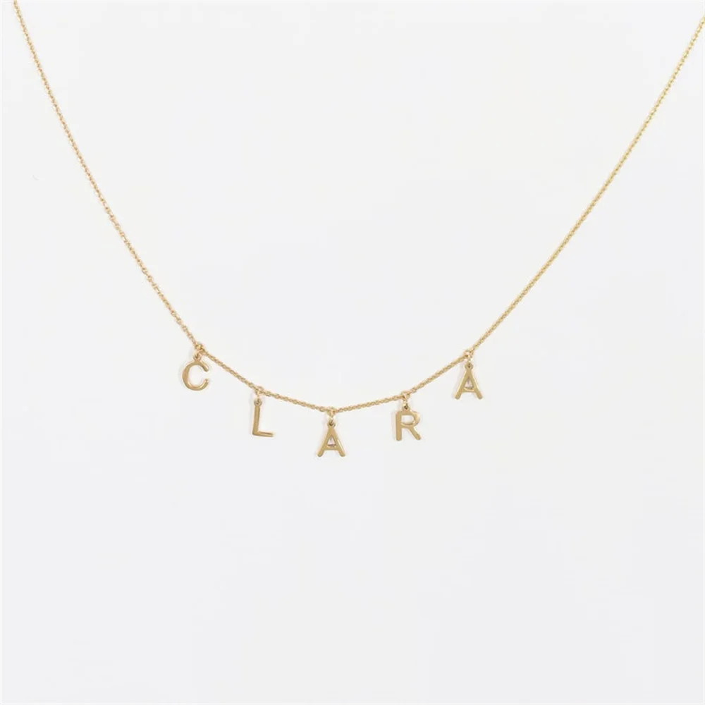 Customized Hanging Letter Necklace Personalized Letter Necklace Lady Girl Best Friend Christmas Mother Gift