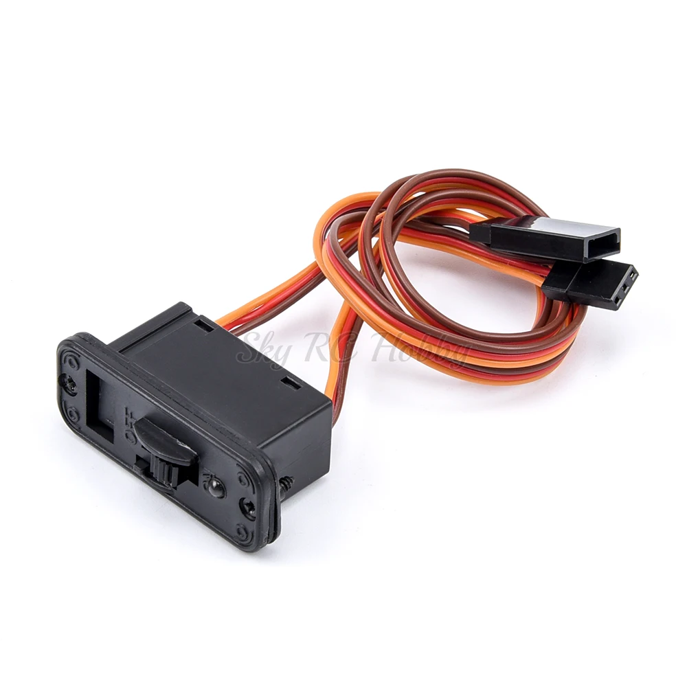 RC Switch Connectors 1Pcs Heavy Duty RC Switch With LED Display JR RC On Off Connectors Accessory For Receiver RC Accessories