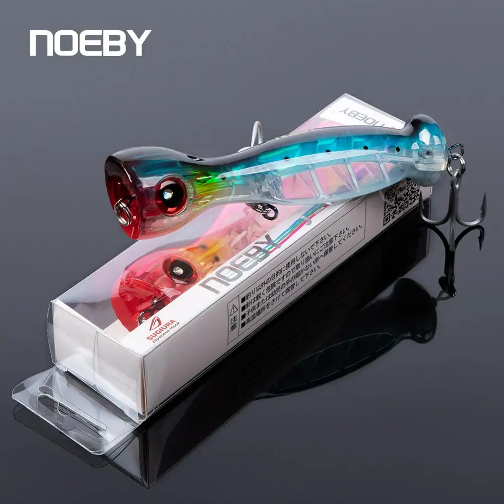 Noeby przynęta Popper 130mm 50g pływająca przynęta wędkarska 3X haczyk Wake Topwater Big Jet Popper sztuczna przynęta Pesca Leurre wobler