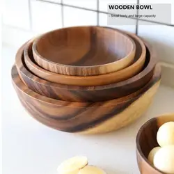 Flatware Fruit Decoration Practical Wooden Household Kitchen Bowl Cutlery Basin Serving Bowls Flatware Storage Food Containers