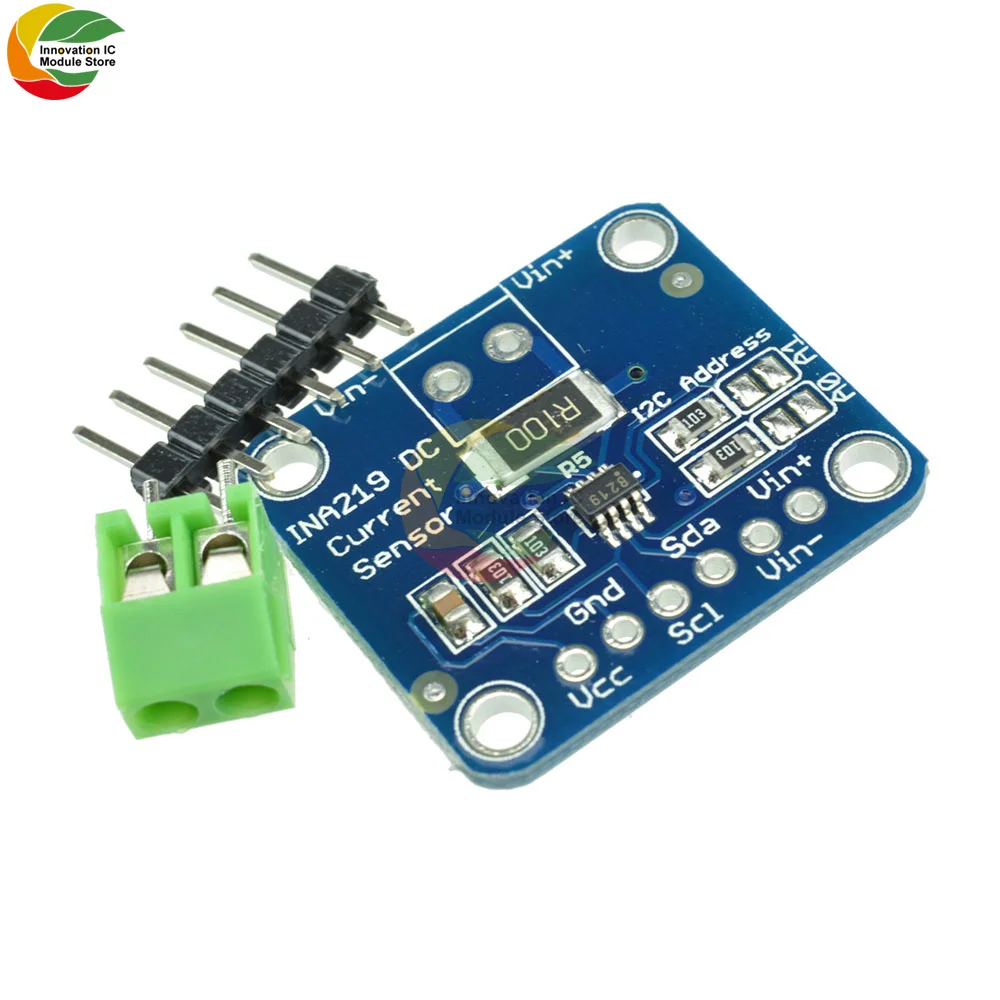 Ziqqucu INA219 DC Current Power Supply Sensor Breakout Board Module Sensor Module I2C interface For Arduino DIY DC INA219B