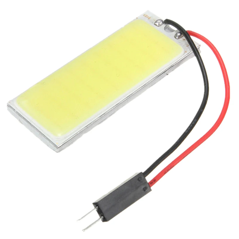 Promotion! 501 BA9S Festoon Dome Interior 36 LED COB Adapter Panel Light Bulb DC12V Pure White