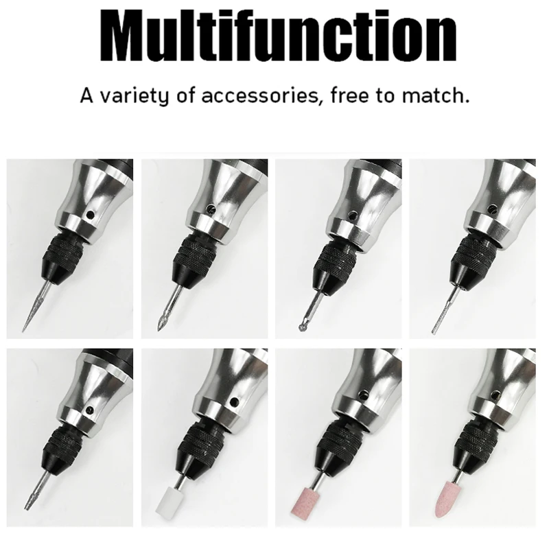 3.7V Mini Electric Drill Jewellery Making Cordless Rotary Tool Rechargeable Wireless Engraving Pen Drill Machine for Nails