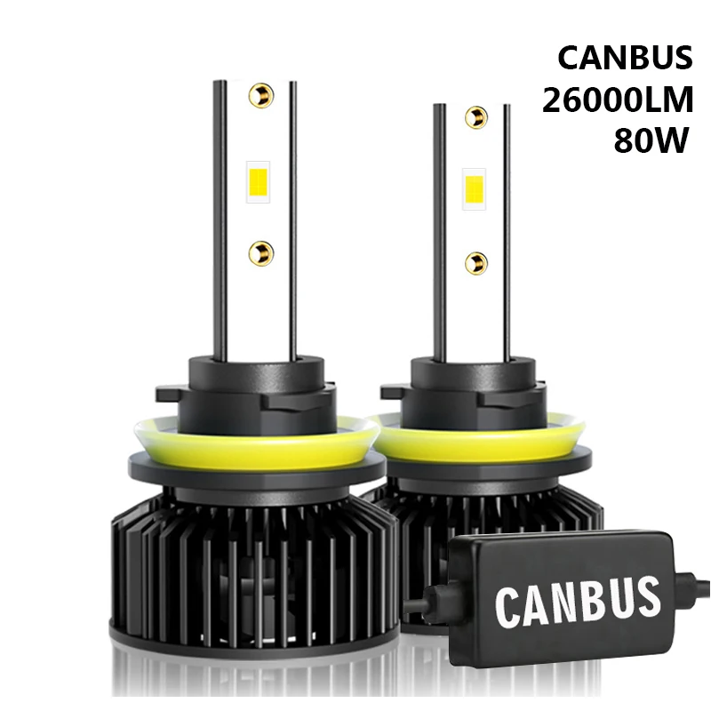 

Car Lights Canbus H7 26000LM H11 LED Lamp Headlight Bulbs H4 H1 H3 H8 H9 9005 9006 HB3 HB4 9012 H13 9007 6000K LED Bulbs