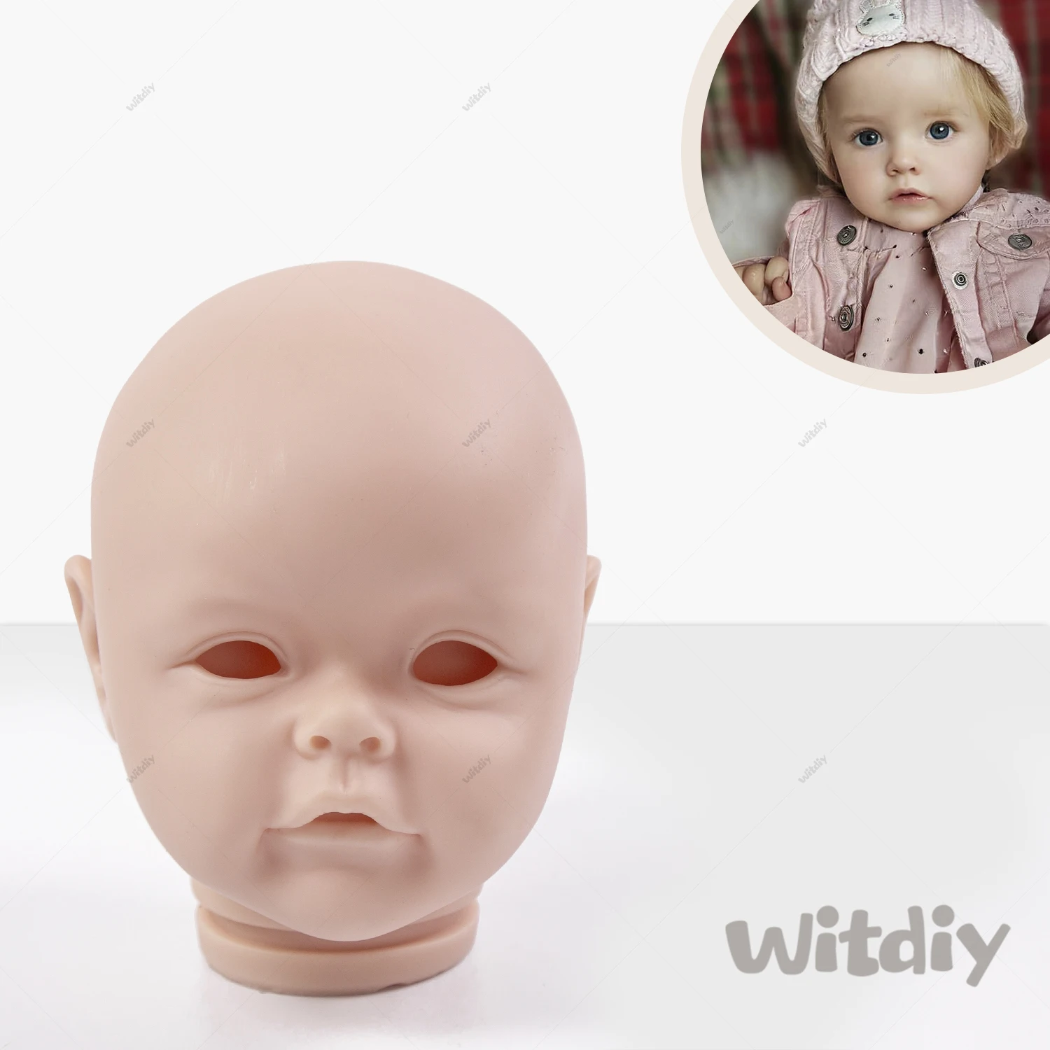 Witdiy  Sue Sue 45 cm/17.72 inch new vinyl blank reborn doll baby unpainted kit/Give 2 gifts