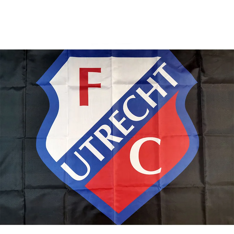 Holland FC Utrecht Flag Black 60x90cm 90x150cm Decoration Banner for Home and Garden