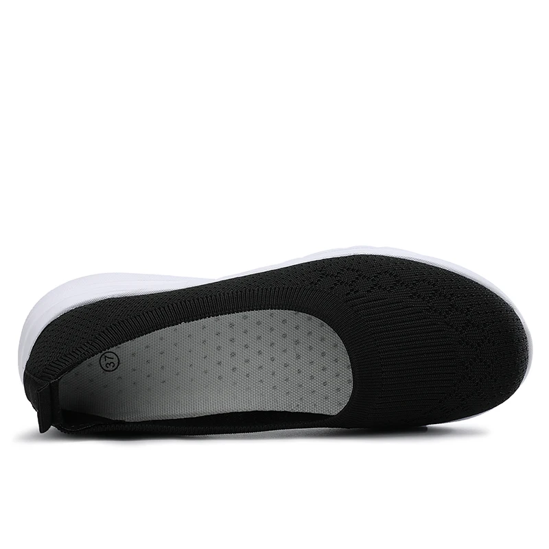 STRONGSHEN Women Shoes Women Flats Shoes Soft Color Slip On Flat Shoes Ballet Flats Comfortable Ladies Shoe Mesh Zapatos Mujer