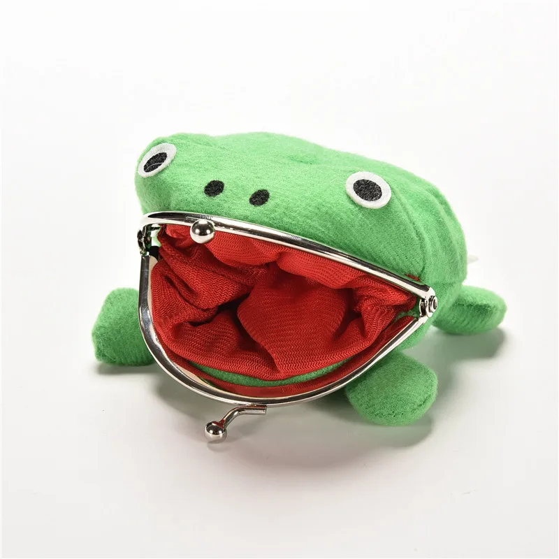 Frog Wallet Anime Cartoon Wallet Coin Purse Manga Flannel Wallet Cute Purse Coin Holder