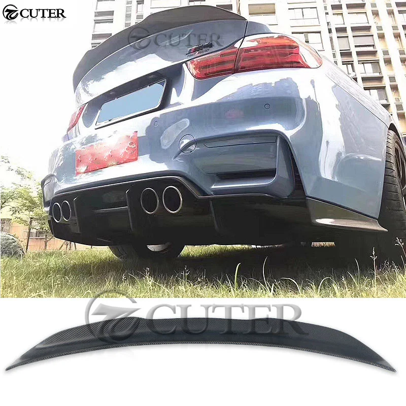 

M4 F82 F83 Psm Style Carbon Fiber Rear Wings Trunk Lip Spoiler for Bmw M4f82 M4f83 Car Body Kit 13-18