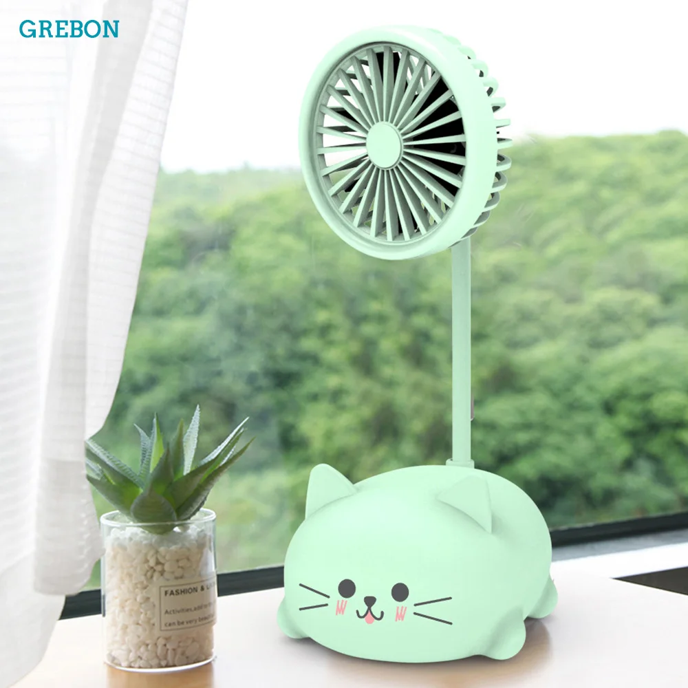 Portable Home Sports Fan Handheld Air Cooler Office Desktop Adjustable Rechargeable Hand Impellers Foldable Air Cooler Mini Usb