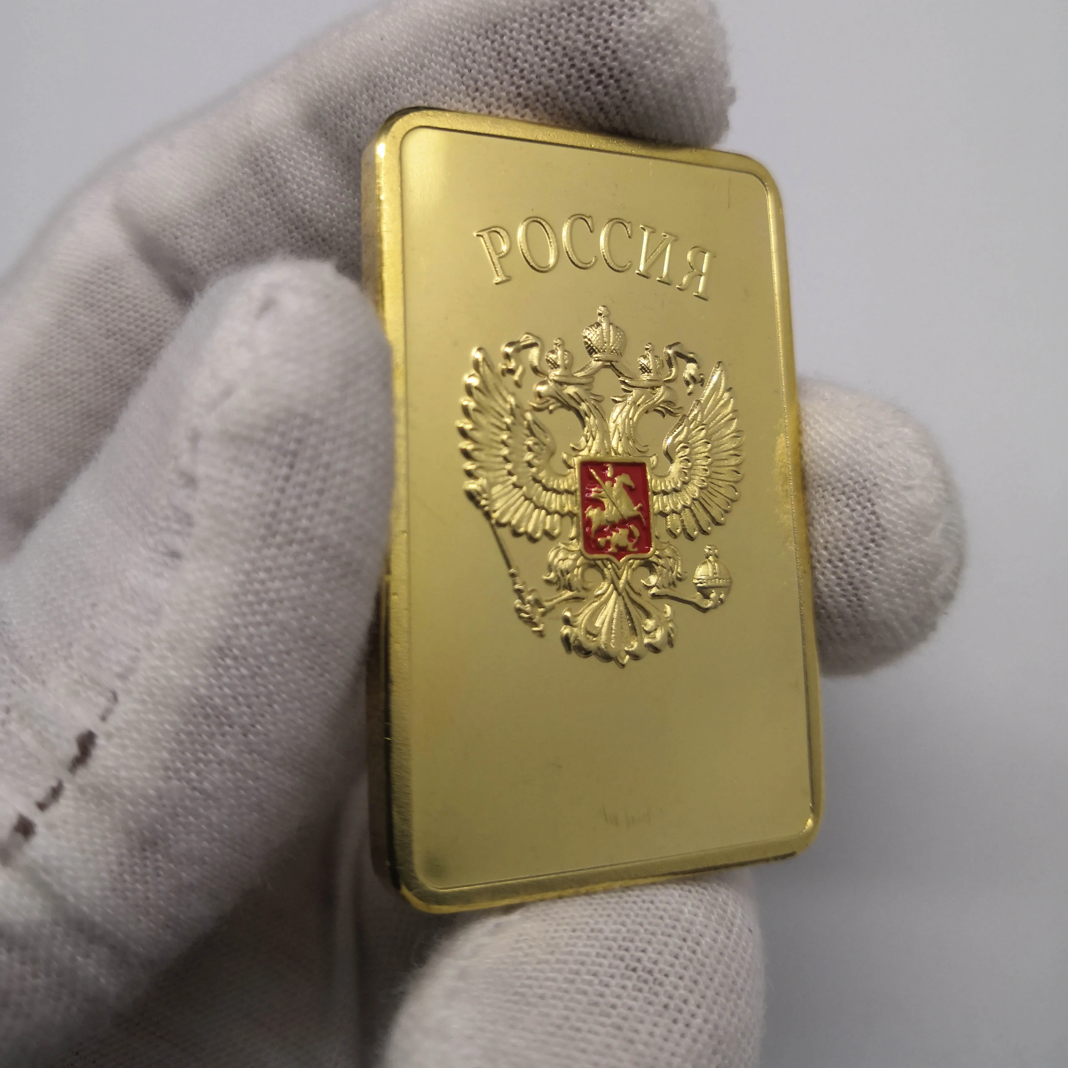روسيا الاتحاد السوفياتي شعار وطني CCCP 30 جرام 999 سبائك الذهب بار روسيا تذكارية المعادن عملة جمع