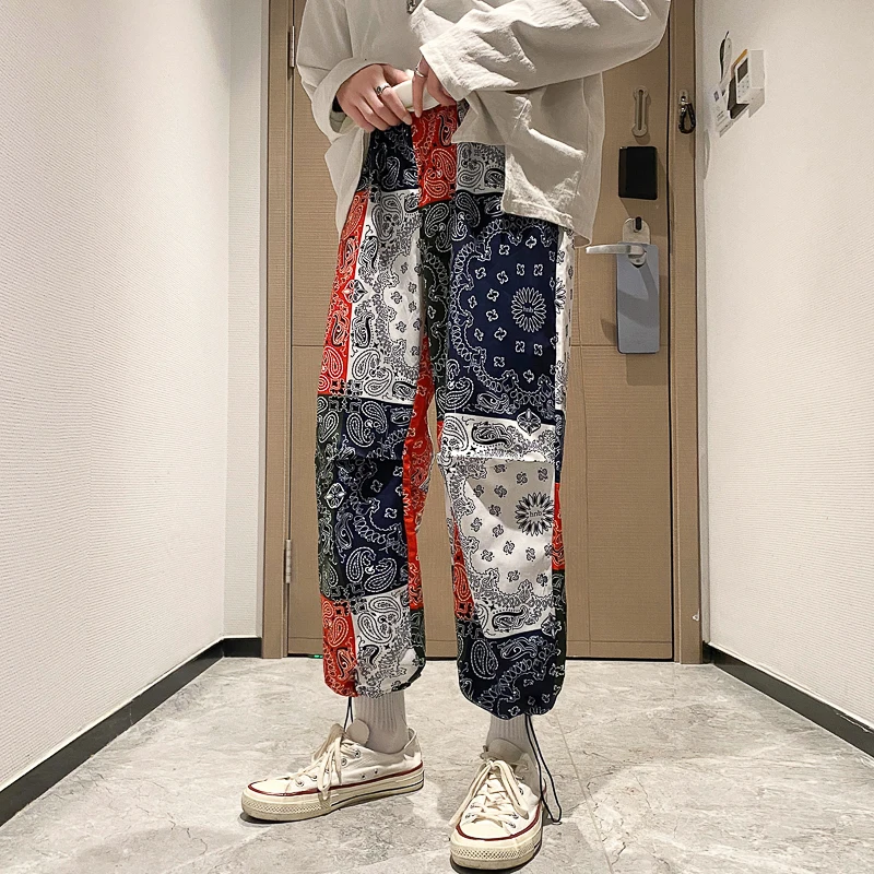 

Streetwear Mens Woman Harem Pants 2021 Oversized Fashion Hip Hop Men Jogging Pants Loose Casual Patchwork Sweatpants