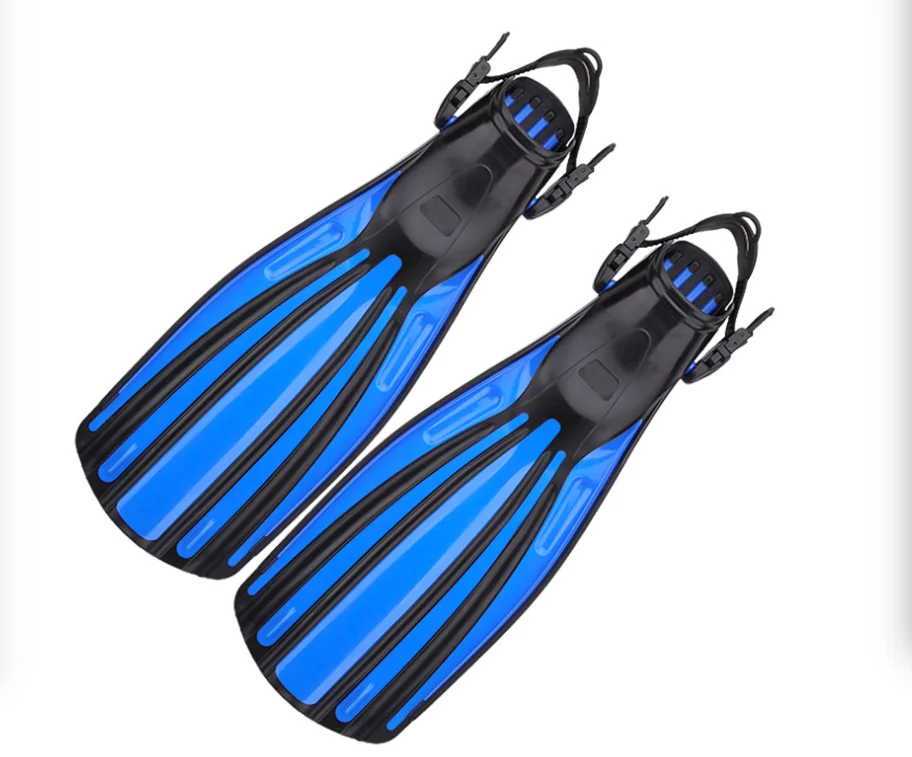 Diving frog shoes Quick-release open-heeled professional deep-diving flippers mid-long fins free diving lung equipment