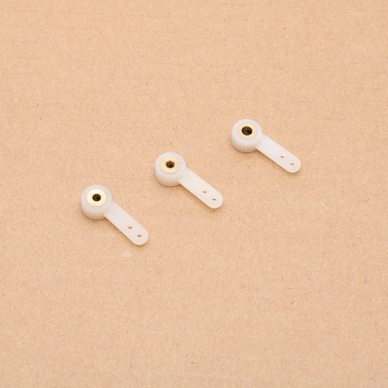 3 pièces bras de direction en Nylon, arbre à bascule trou intérieur 2.6/3.1/4.1MM gouvernail de train d'atterrissage pour bateau/avion RC, bricolage de modèle, accessoires