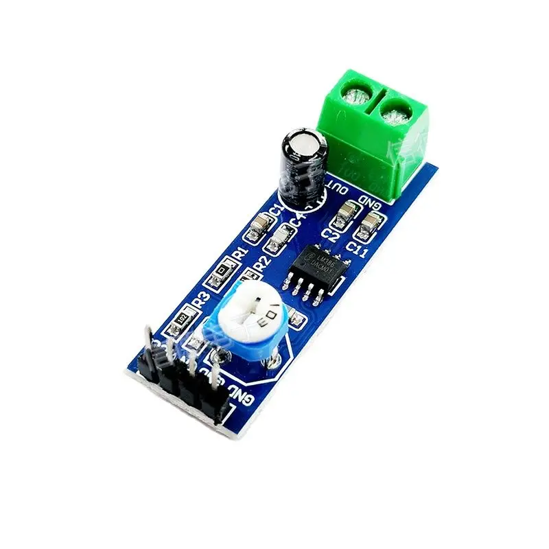 LM386  200 times Gain Module Audio Amplifier Power Board Mono