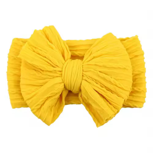 Solid Cable Bow Baby Headband for Child Nylon Layers Headwear Kids Elastic Turban Headwraps Newborn Boys Girls Hair Accessories - Image 10