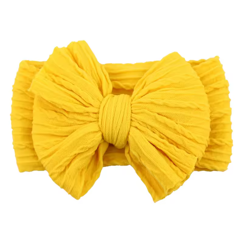 Solid Cable Bow Baby Headband for Child Nylon Layers Headwear Kids Elastic Turban Headwraps Newborn Boys Girls Hair Accessories - Image 10