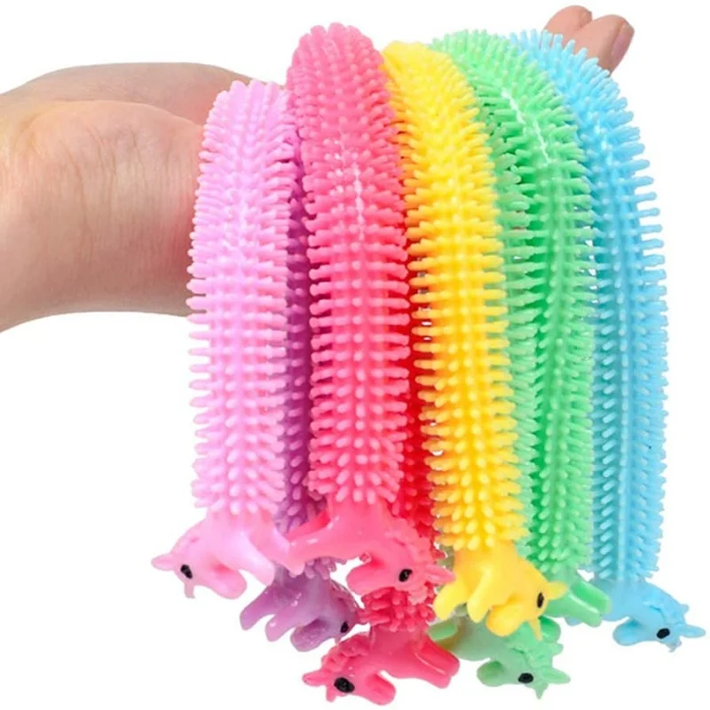 Worm Noodle Stretch String TPR Rope, Sqishy, Brinquedos Anti Stress, Fidget, Autismo Vent, Descompressão, Jogo Divertido, Adultos e Crianças