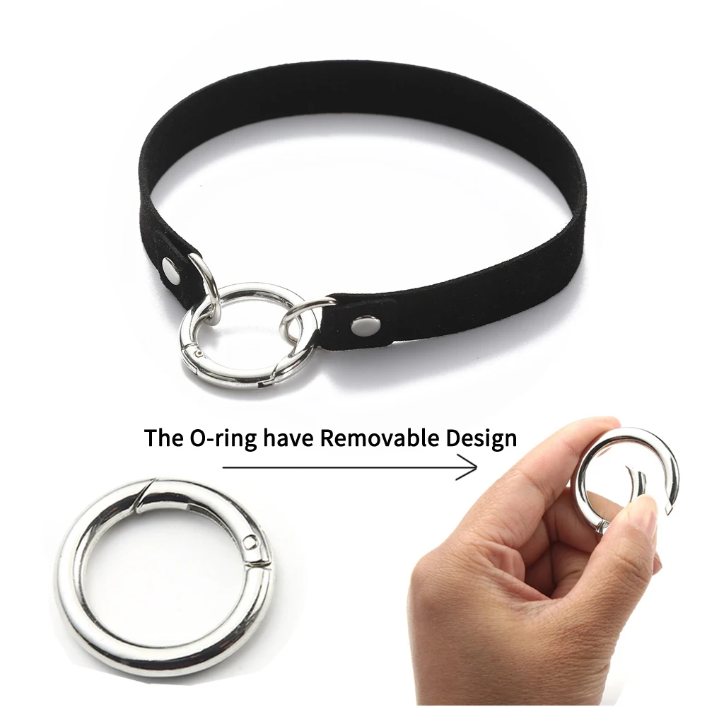 Metallic lock choker collar women/girls punk rave velvet choker necklace padlock Necklace neck goth jewelry