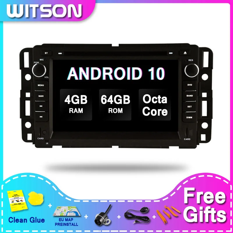 WITSON Android 10.0 Âm Thanh Xe Hơi Cho GMC YUKON/Ngoại Thành/TAHOE/ACADIA Video Phát Thanh Xe Hơi 4 + 64GB