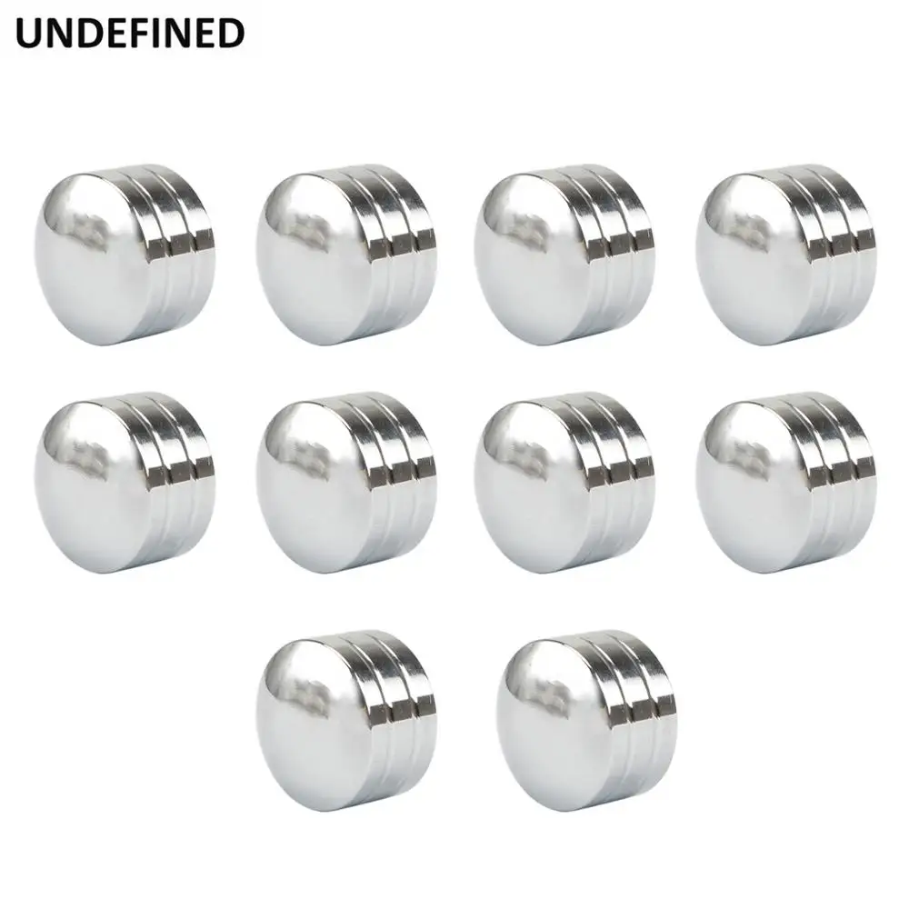 Motorcycle Chrome  nut bolt cap cover Screw Topper Caps 7mm-14.6mm Inner Hole Bolt Socket Nuts For Harley Dyna Softail Twin Cam