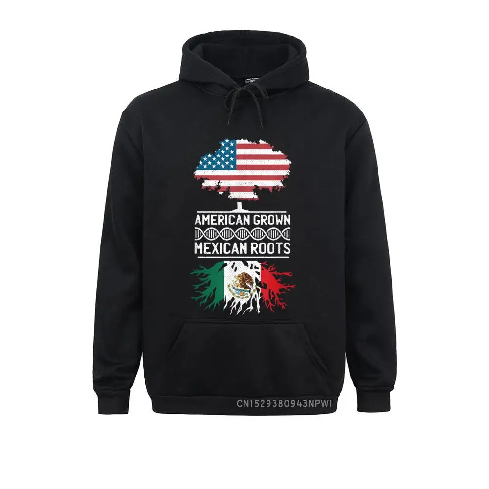 American Grown Mexican Roots Cinco De Mayo US Mexico Flag Pullover Beach Hoodies Prevailing Men Sweatshirts Hip Hop